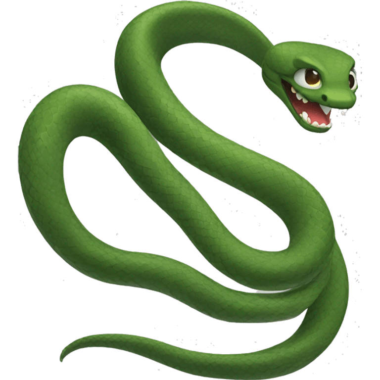 a snake with a knife emoji