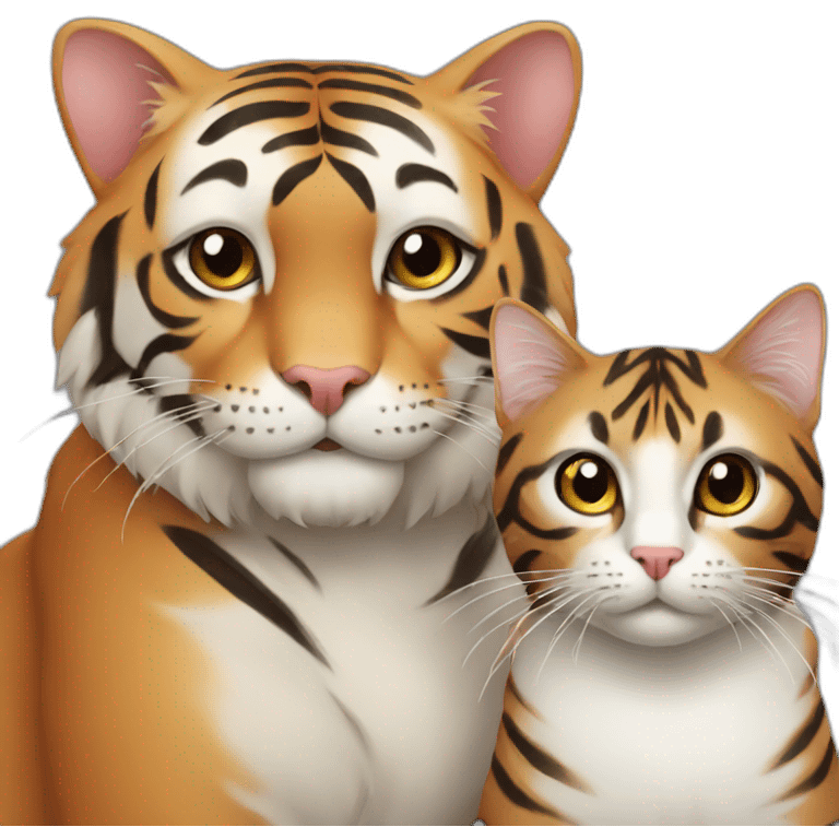 cat with tiger emoji