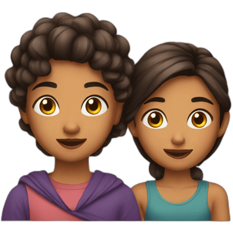 Deetya & Aadhya emoji