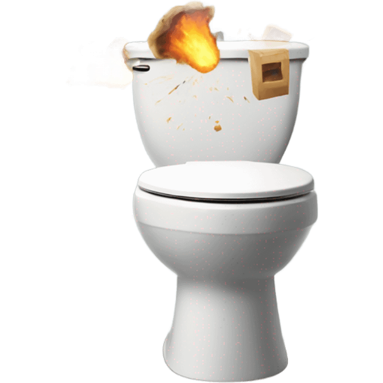 Toilet disarray explosion emoji