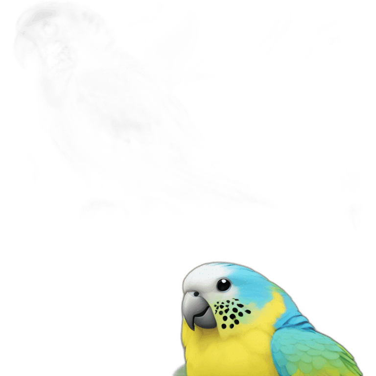 yellow and blue parrot budgie emoji