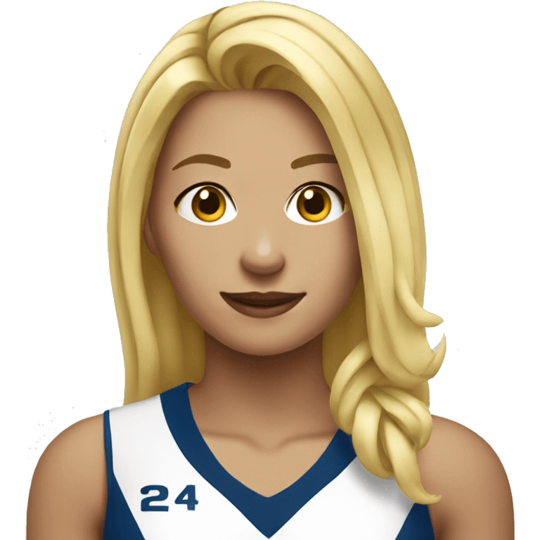 Volleyball player girl blonde emoji