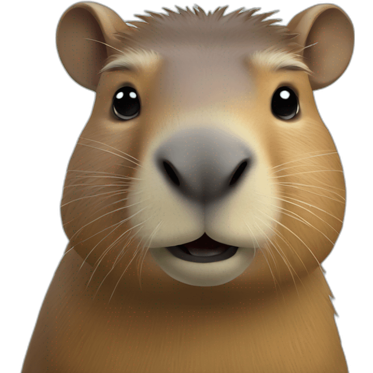 Capybara avec une claquette emoji