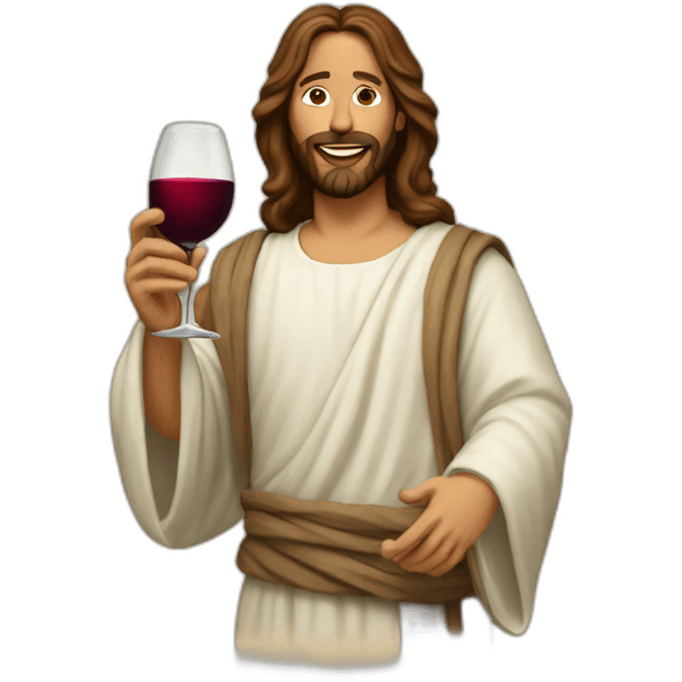 Jesus-wine emoji