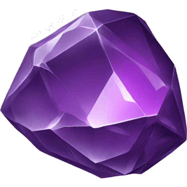 Broken Purple crystal rock emoji