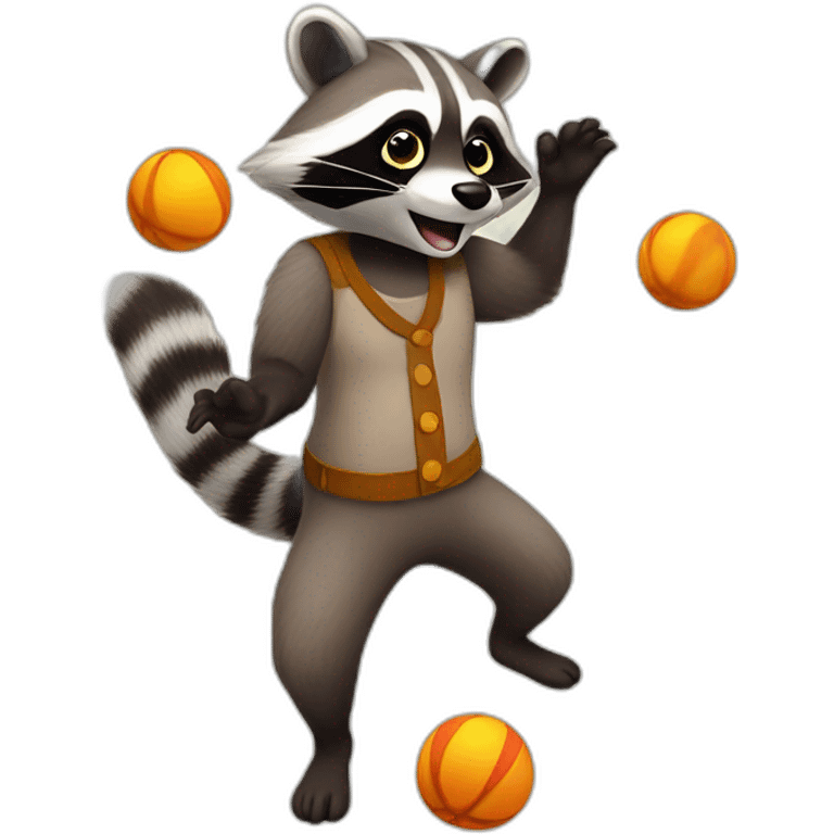 racoon-juggling emoji