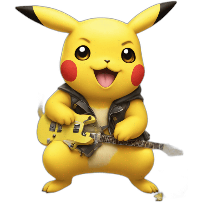 Pikachu thé rock emoji