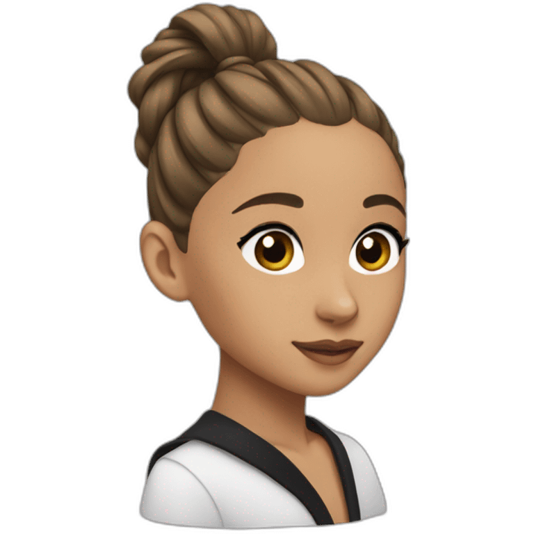 Ariana grande with ponytail  emoji