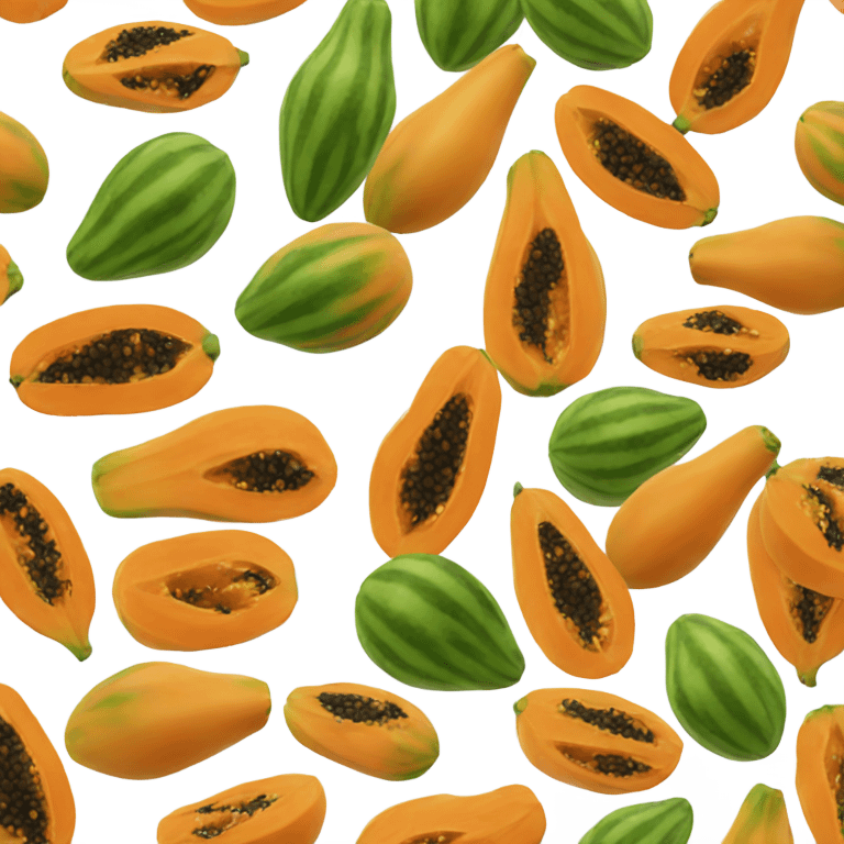 Realistic Papaya  emoji