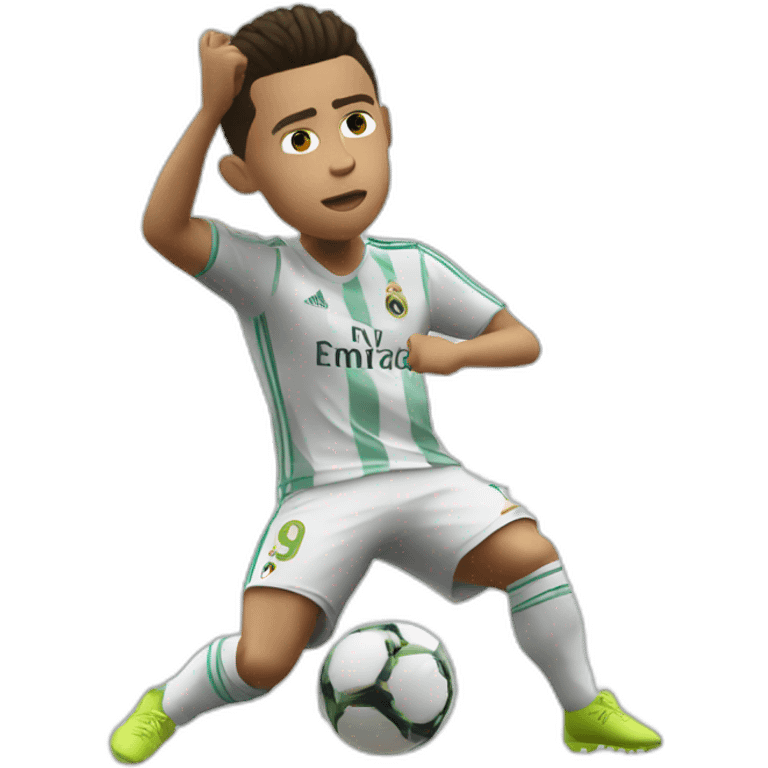 Ronaldo qui fait un dab emoji