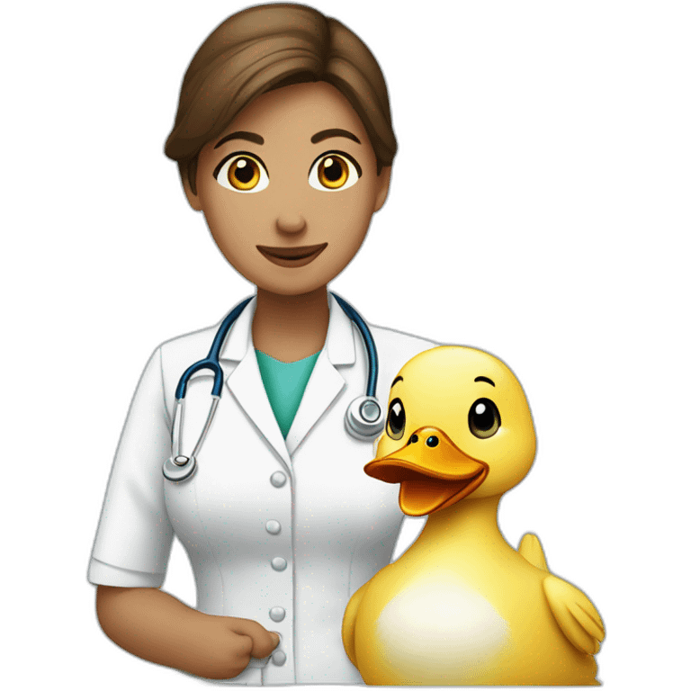 Duck with nurse clo emoji