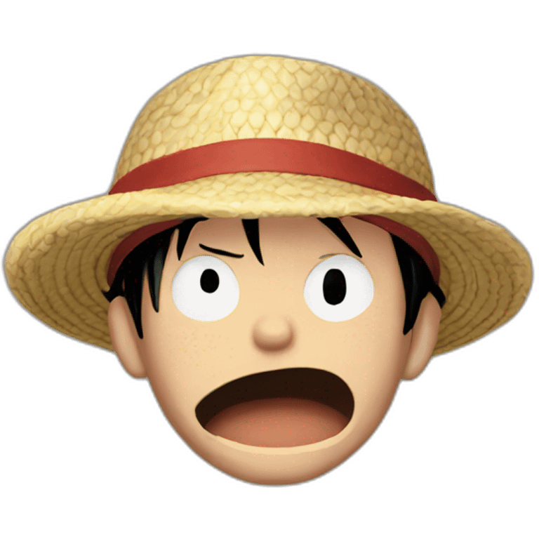 Luffy confused  emoji