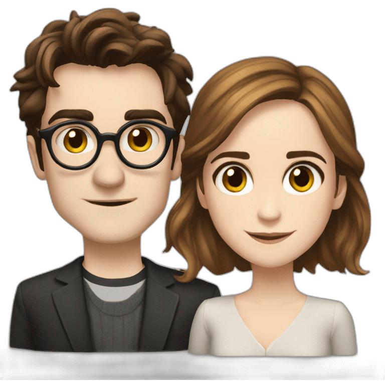 Daniel Radcliff and Emma Watson emoji