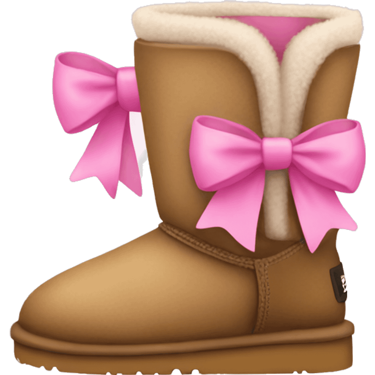 Uggs with pink bows emoji