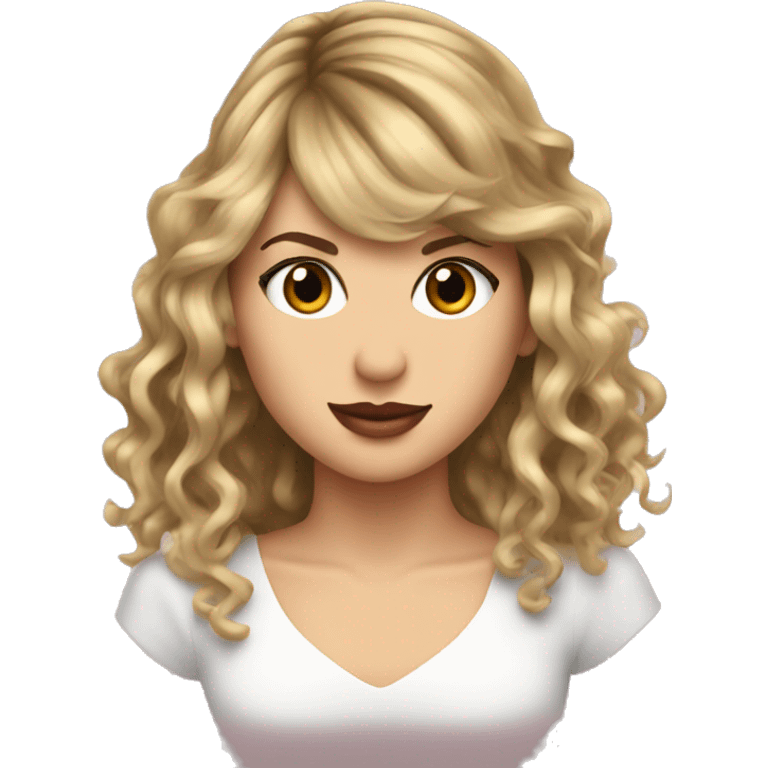 Taylor swift with locks emoji