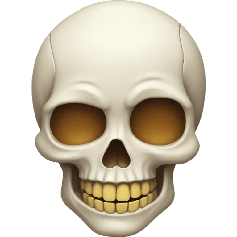 Smiling skull emoji