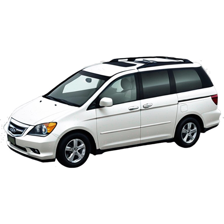 A 2006 Japanese right-hand drive white Honda odyssey  emoji