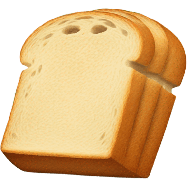 A single slice of bread without a face emoji