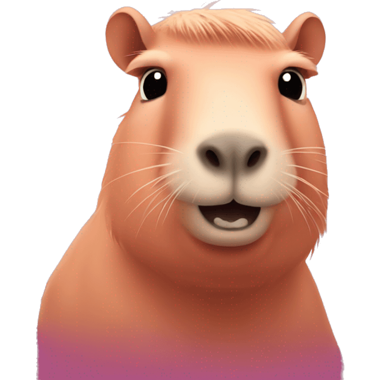 pink capybara emoji