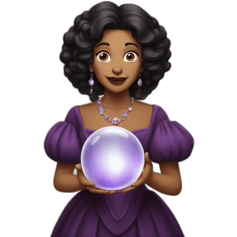 Madam leota with crystal ball emoji