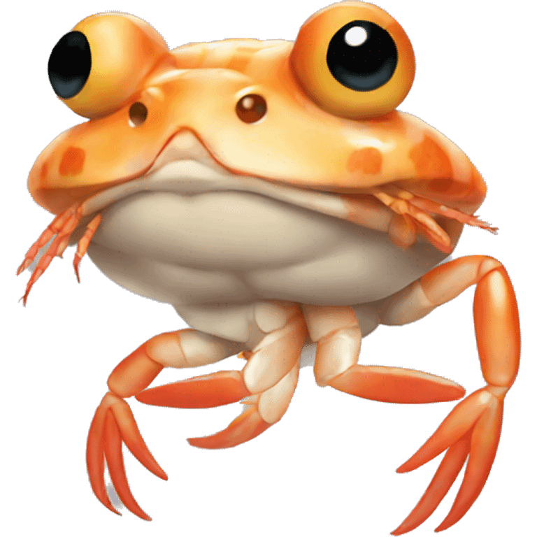 Toad dressed a shrimp emoji