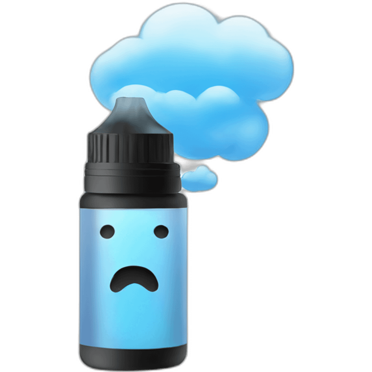 Vape with cloud emoji