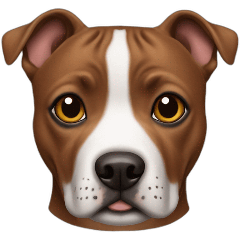 Staffie tout marron emoji