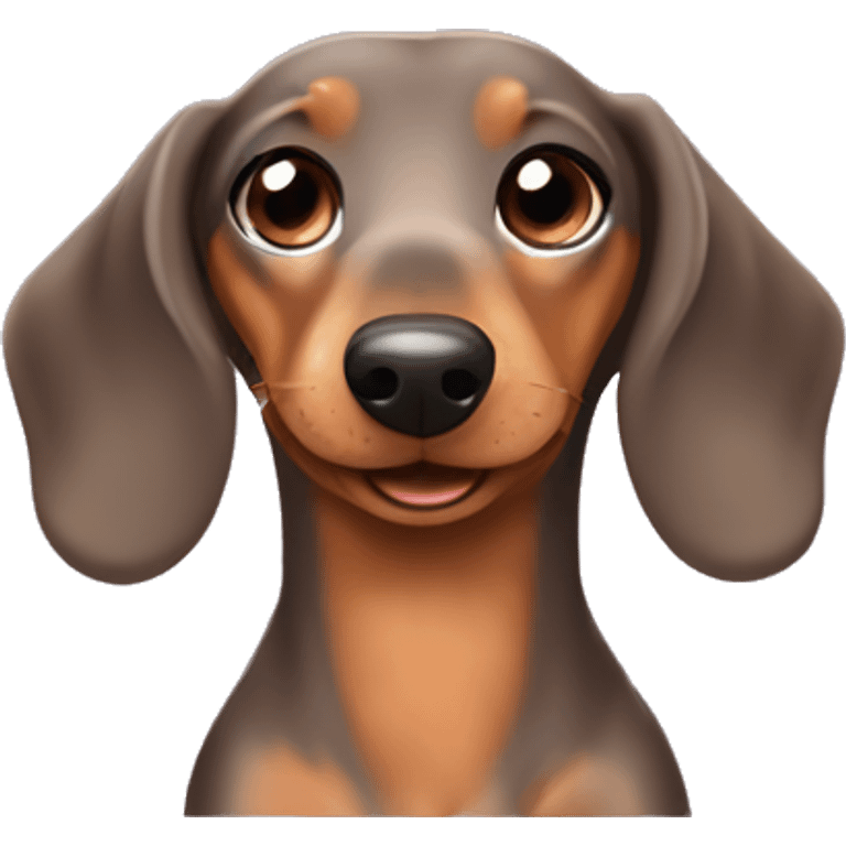 dapple dachshund being cute  emoji