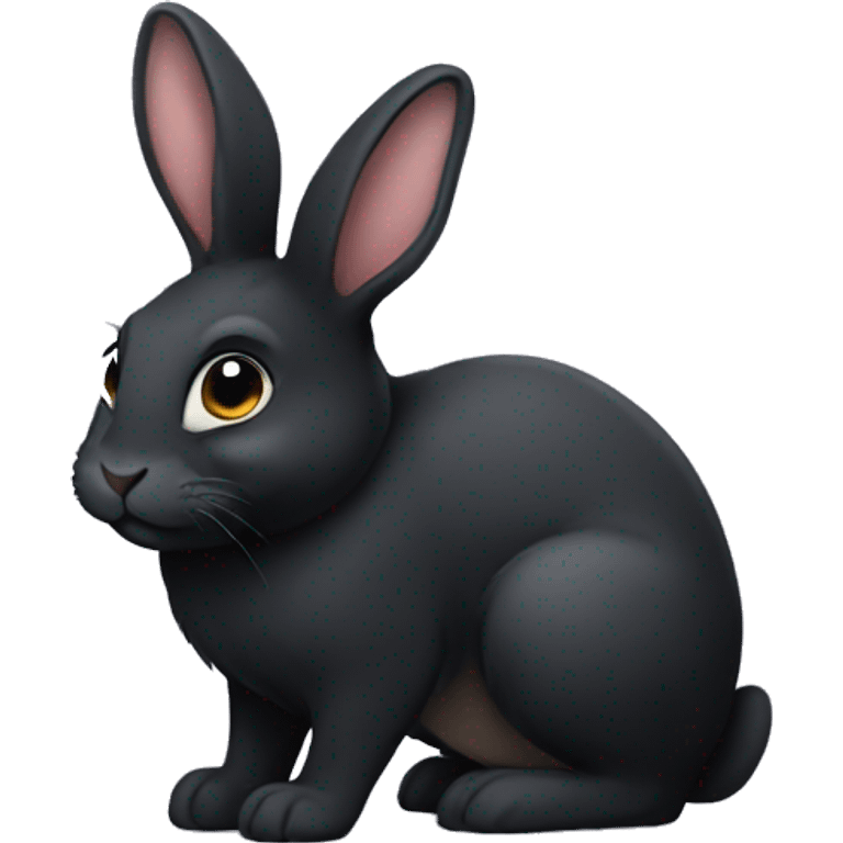 black bunny emoji