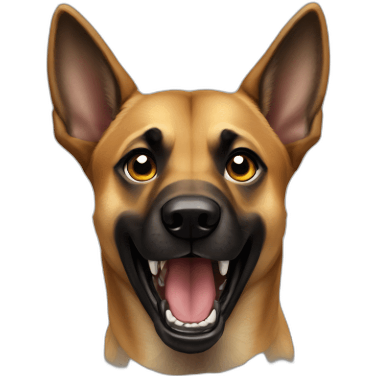 malinois dog scream emoji