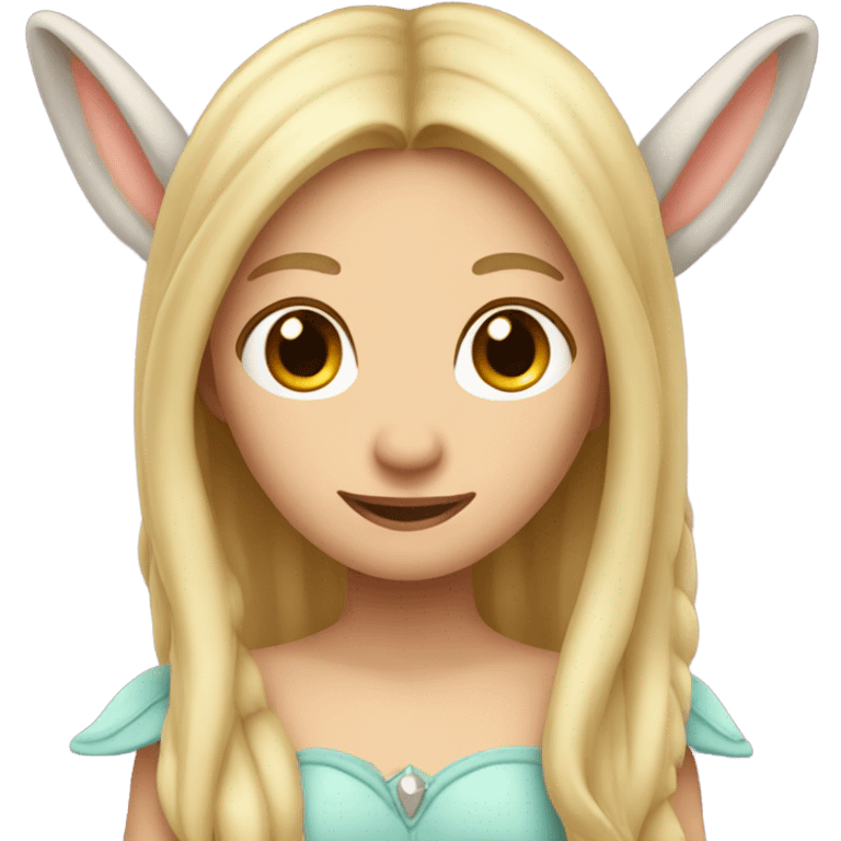 donkey fairy with blonde hair  emoji