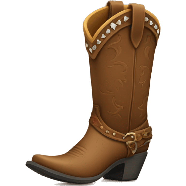 Cowgirl boot emoji