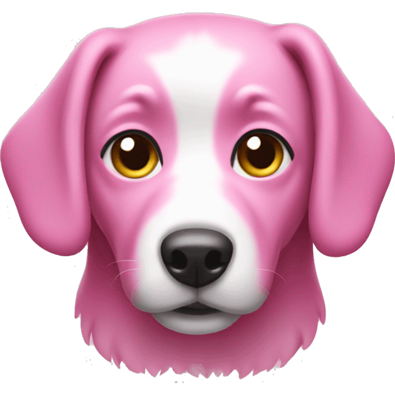 pink dog  emoji