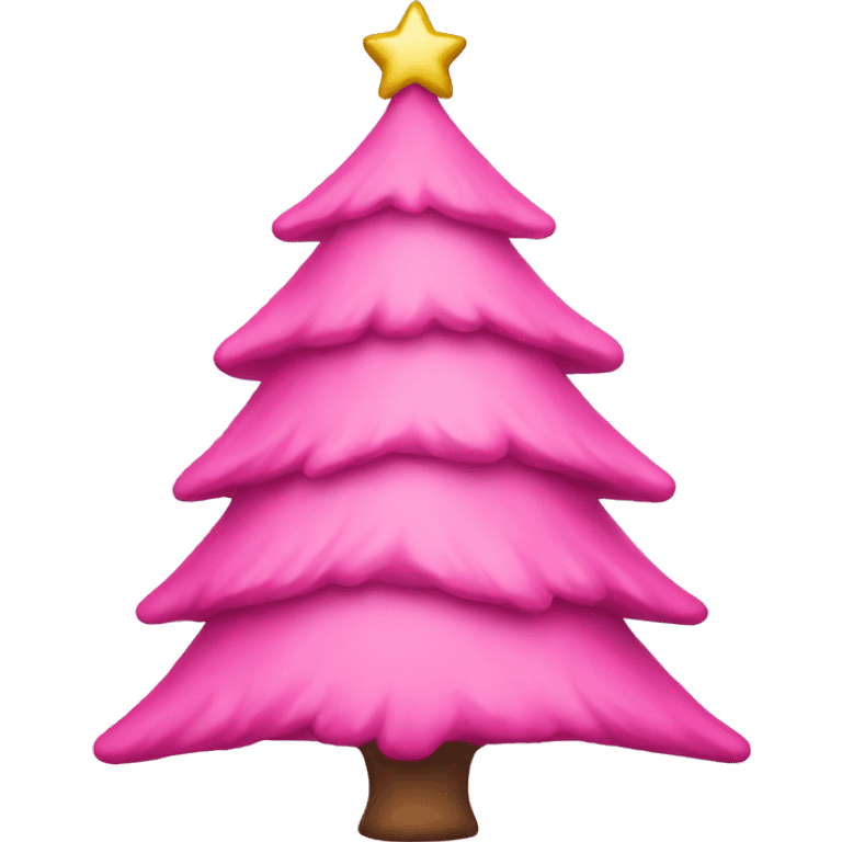 pink christmas tree emoji