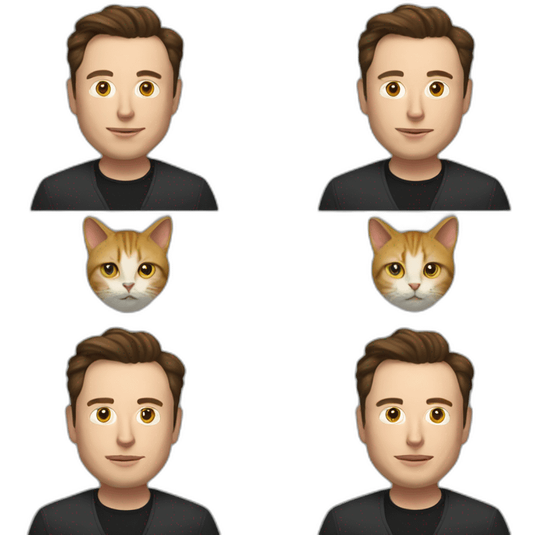 elon musk in cat emoji