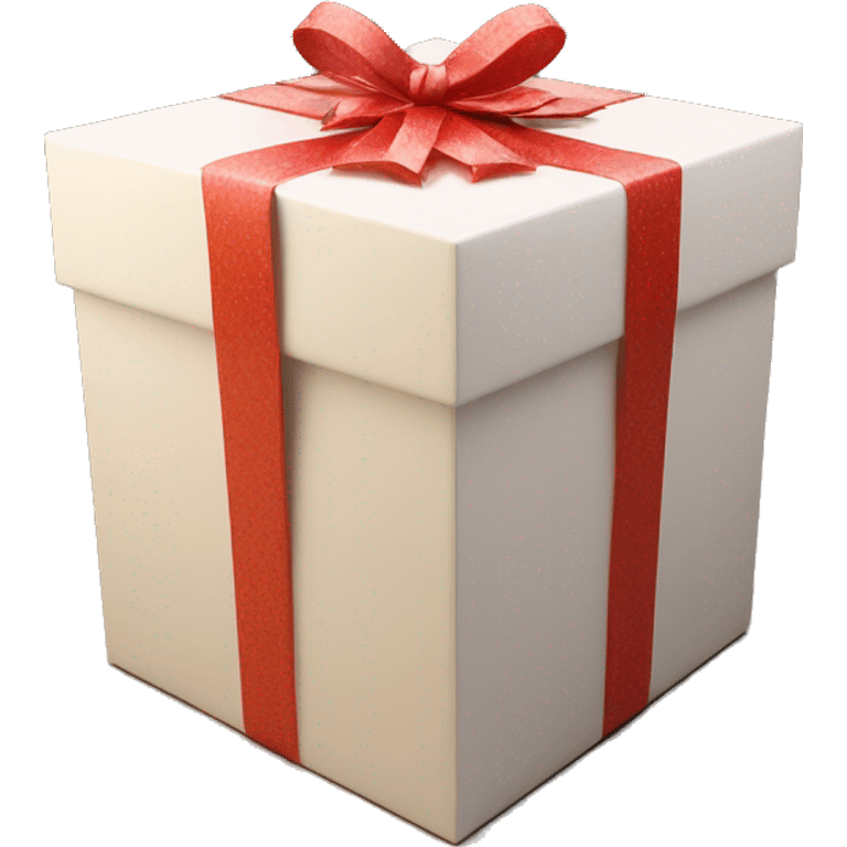 Beautiful Christmas gift box only bottom without cover emoji