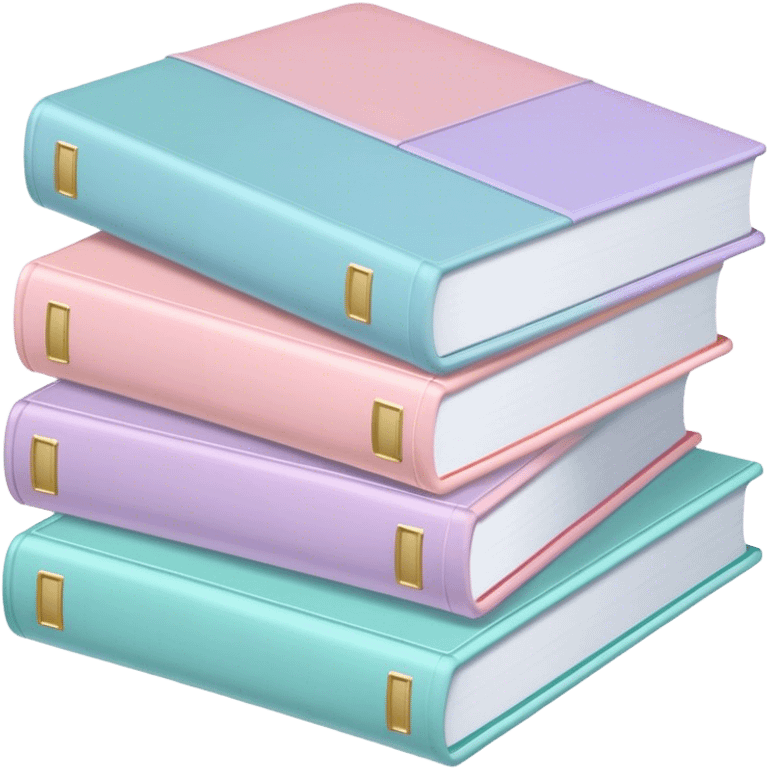 Pastel books emoji