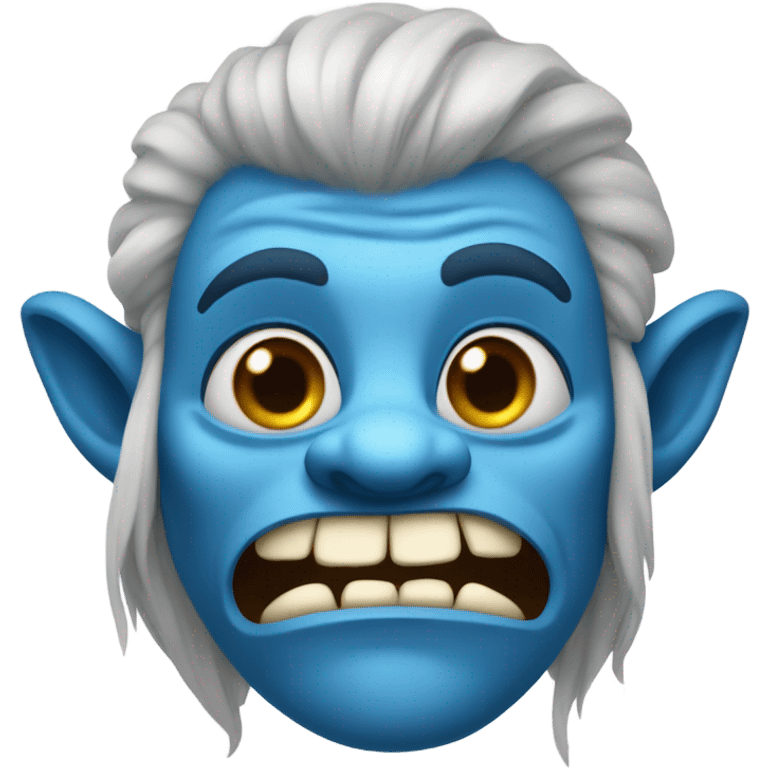 Blue troll  emoji