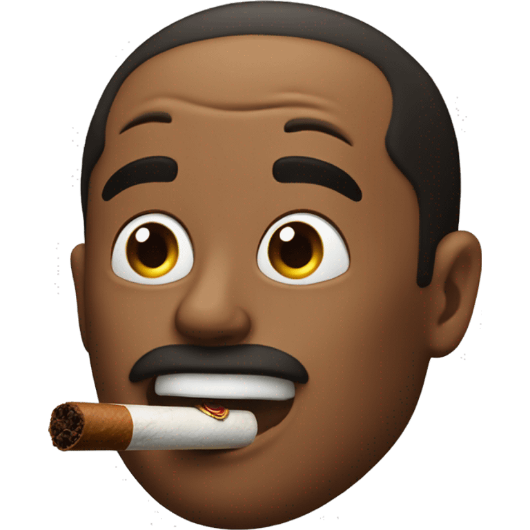 smoking cigar lauch out loud emoji