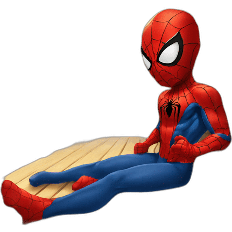 Spiderman dans un sauna emoji