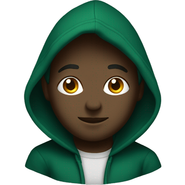 dark green hoodie emoji