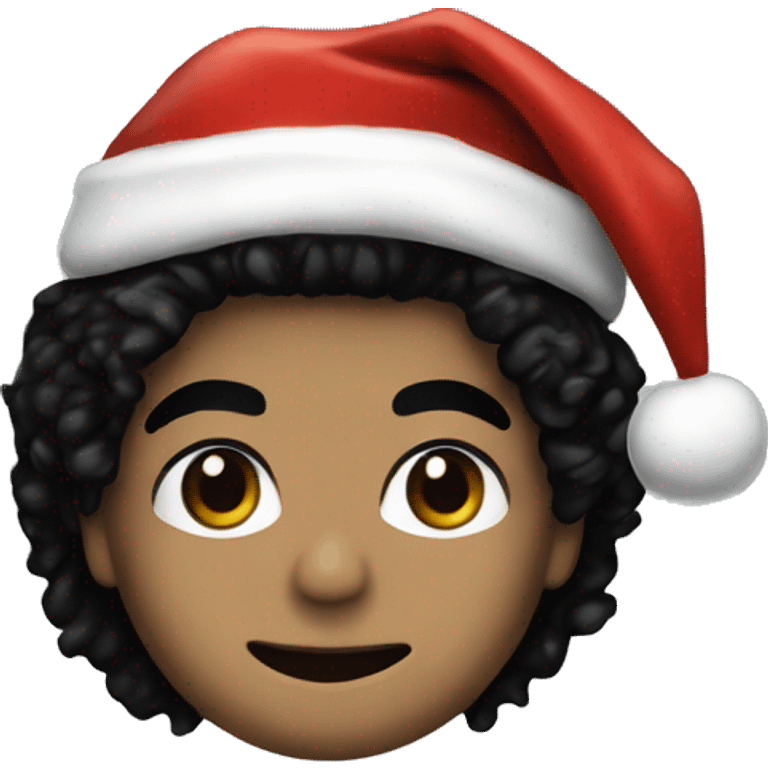 Michael Jackson with santa hat emoji