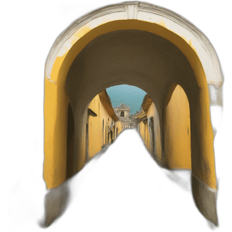 Antigua Guatemala yellow Arch emoji