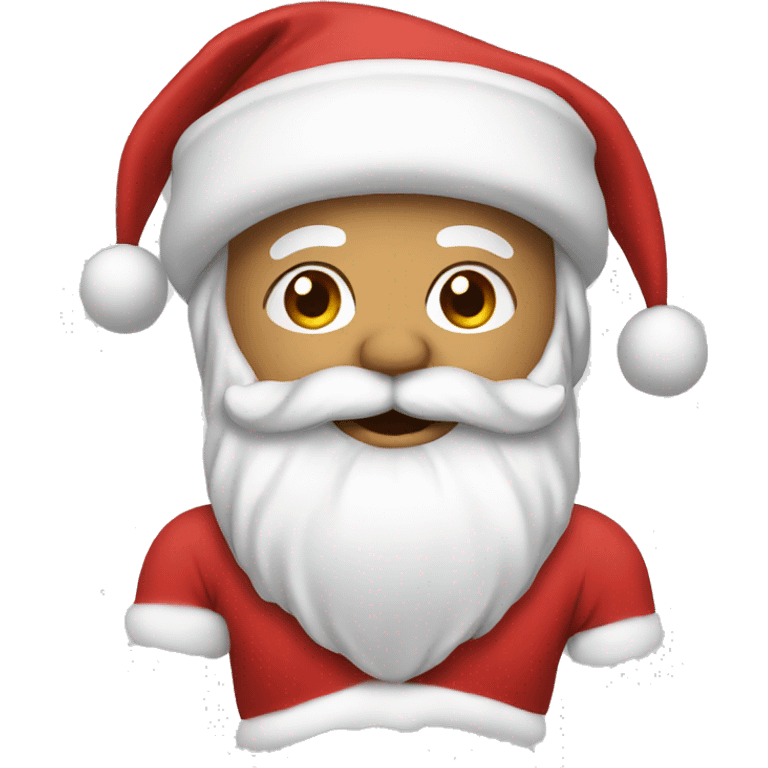 santa with bow  emoji