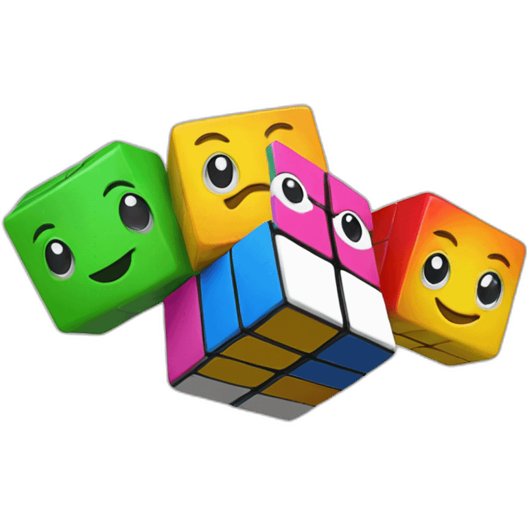 Rubiks Block and friends emoji