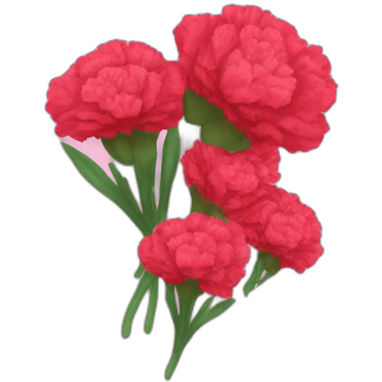 bouquet of carnations emoji