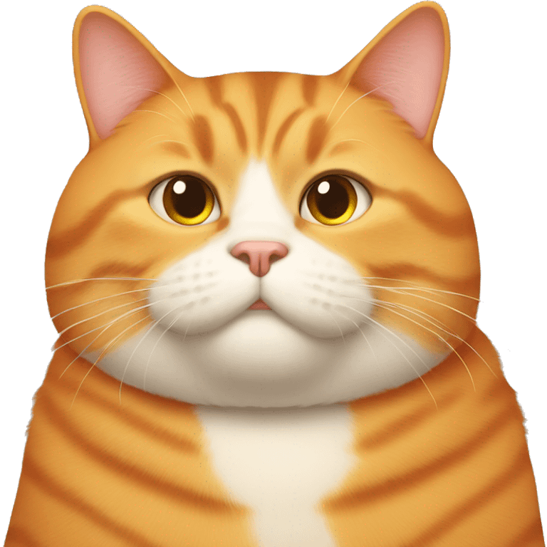 Fat orange cat emoji