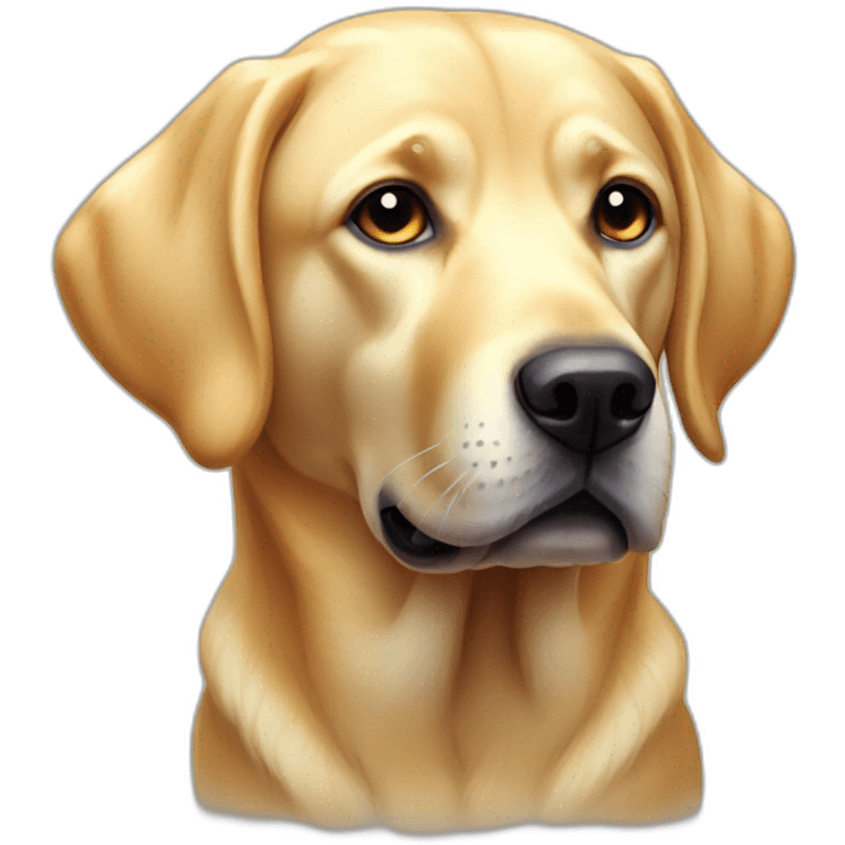 holographic golden labrador emoji