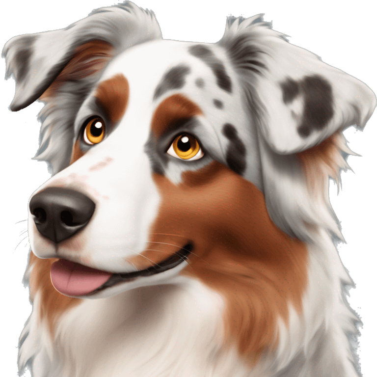 Red Merle Australian shepherd  emoji