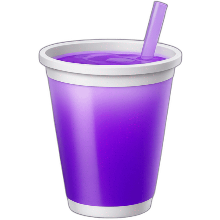 mysterious purple drink in a plastic white cup emoji